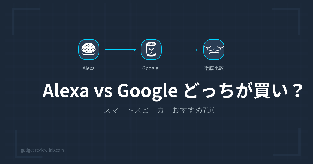 Alexa vs Googleスマートスピーカー比較 おすすめ7選 2026年版