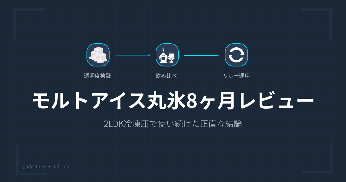 モルトアイス丸氷8ヶ月レビュー｜2LDK冷凍庫で使った結論